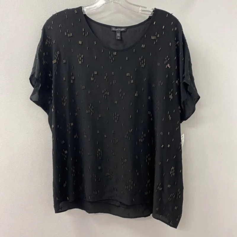 EILEEN FISHER WOMEN'S T-SHIRT black S sold by The Comeback