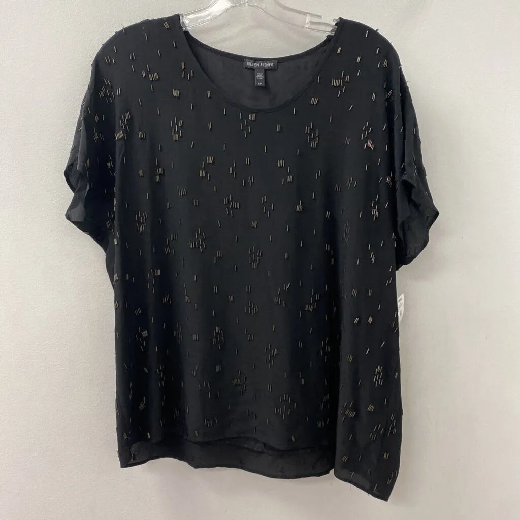 EILEEN FISHER WOMEN'S T-SHIRT black S sold by The Comeback