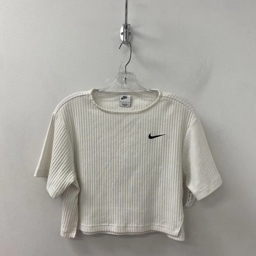 NIKE WOMEN'S ACTIVE TOP white black XS sold by The Comeback