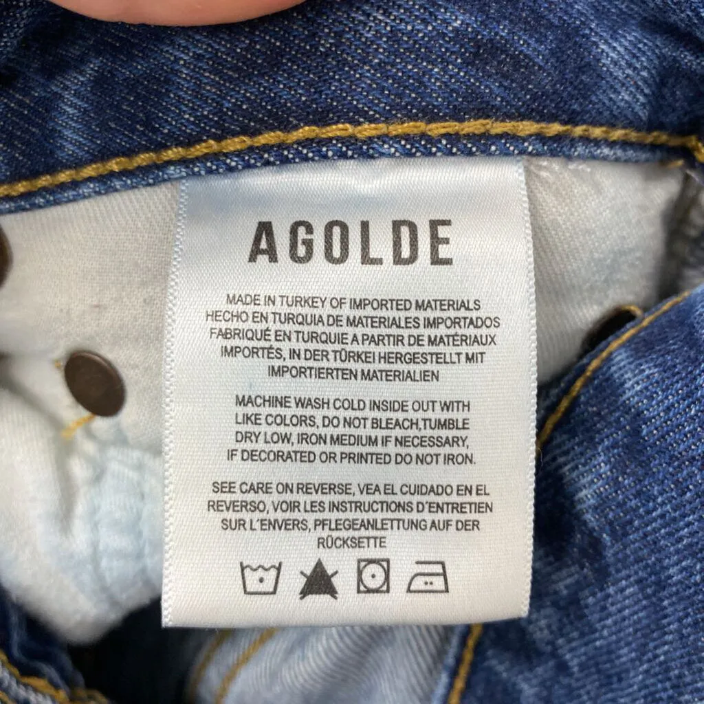 AGOLDE WOMEN'S JEANS blue XS/26 sold by The Comeback product image thumbnail 3