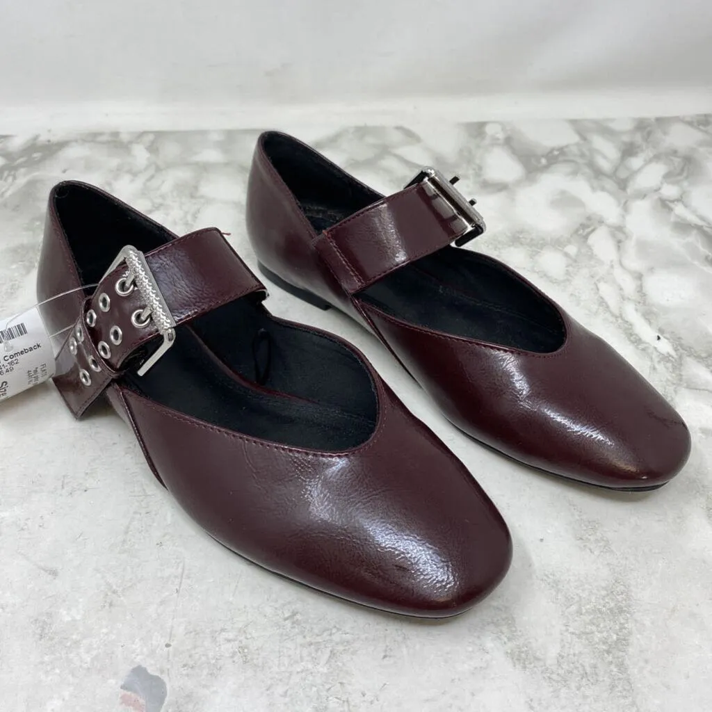 ZARA WOMEN'S FLATS burgundy 36 sold by The Comeback product image thumbnail 3
