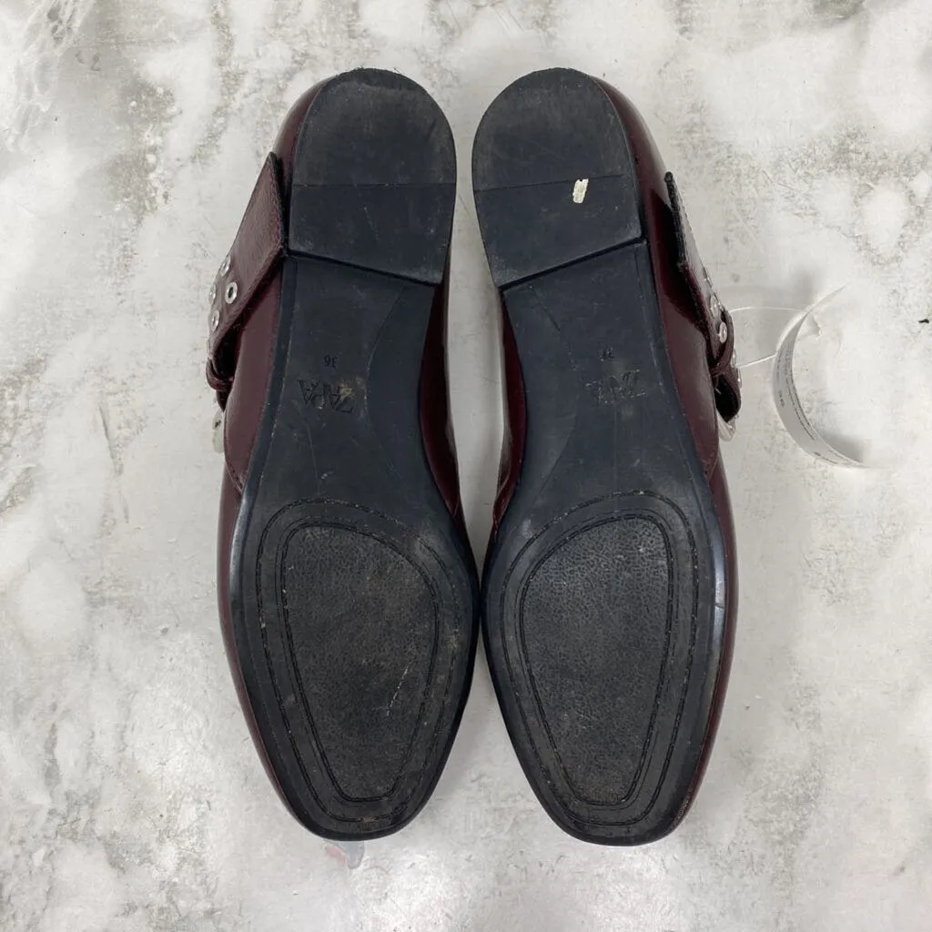 ZARA WOMEN'S FLATS burgundy 36 sold by The Comeback product image thumbnail 5