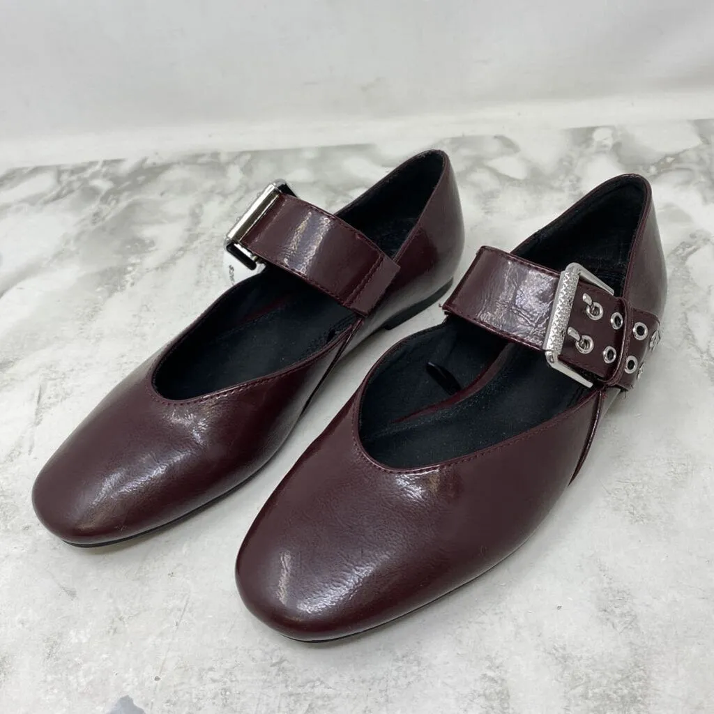 ZARA WOMEN'S FLATS burgundy 36 sold by The Comeback product image thumbnail 2