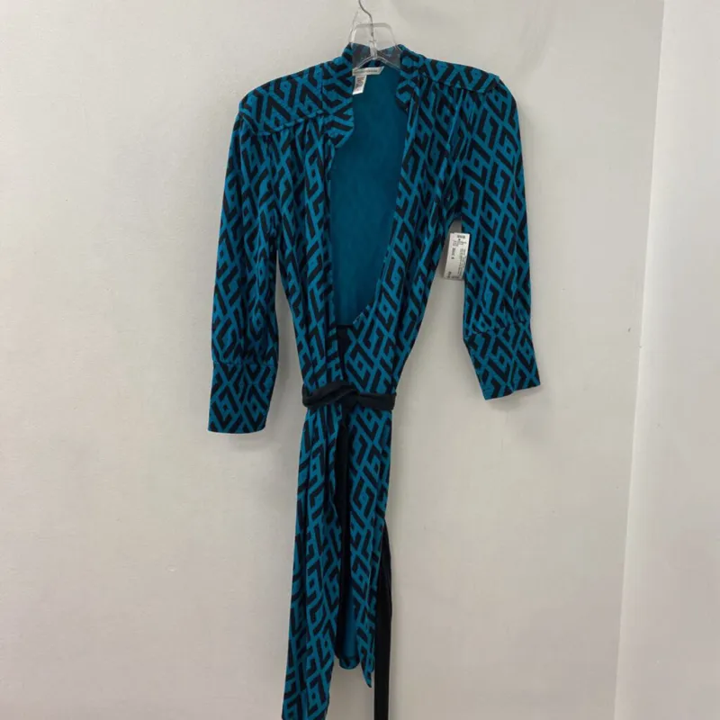 DIANE von FURSTENBERG WOMEN'S DRESS black blue mix 6 sold by The Comeback