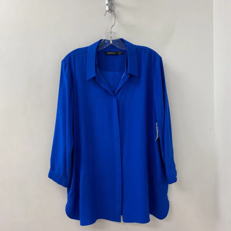 LAFAYETTE 148 WOMEN'S BLOUSE/SHIRT blue XL/XXL sold by The Comeback