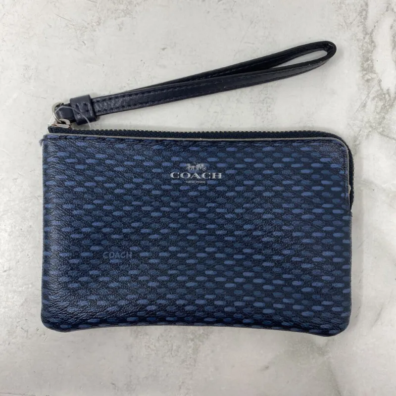COACH WOMEN'S WALLET/WRISTLET navy black made by Coach