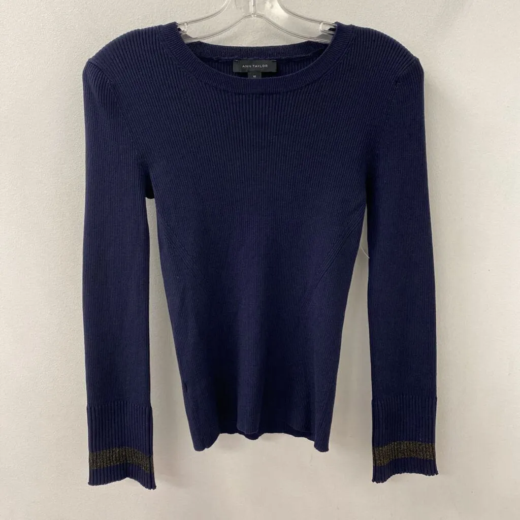 ANN TAYLOR WOMEN'S SWEATER navy XS sold by The Comeback