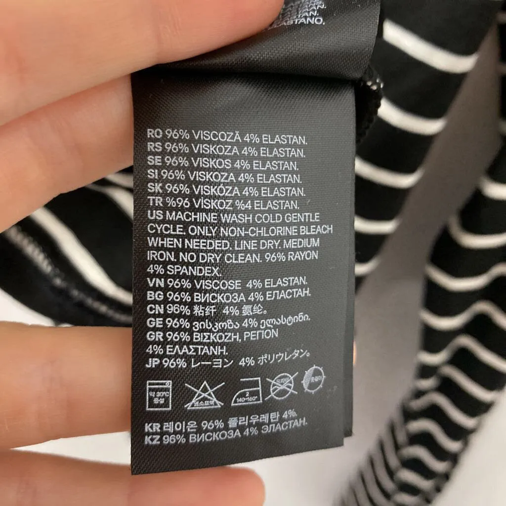 H&M WOMEN'S T-SHIRT black white M sold by The Comeback product image thumbnail 5