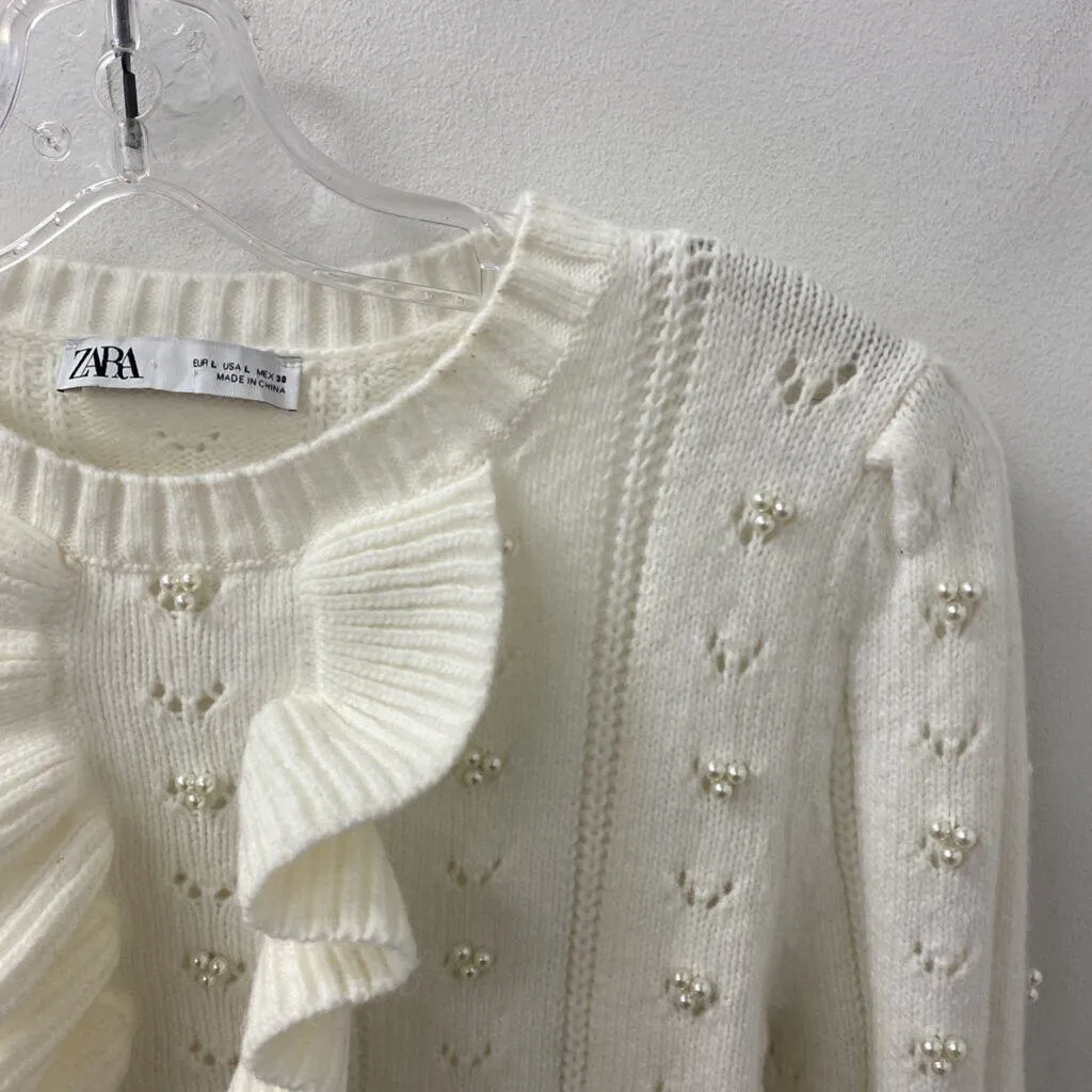 ZARA WOMEN'S SWEATER white L sold by The Comeback product image thumbnail 2