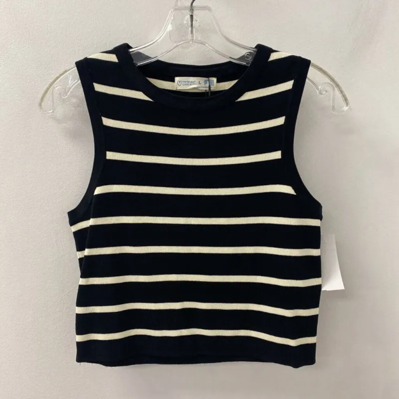 PRIMARK WOMEN'S TOP black cream L sold by The Comeback