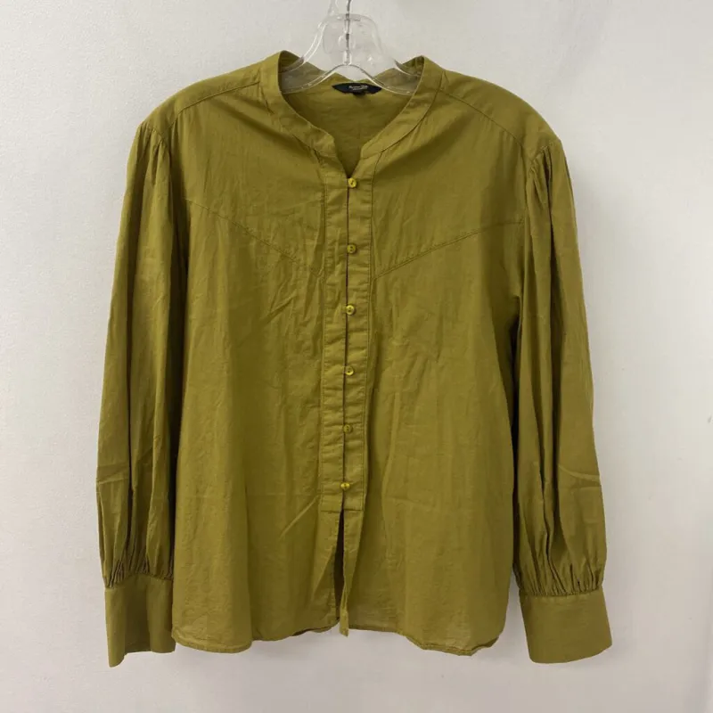 Massimo Dutti WOMEN'S BLOUSE/SHIRT olive M sold by The Comeback