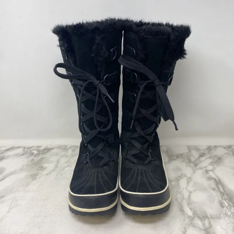 SOREL WOMEN'S BOOTS WINTER black white 7.5 sold by The Comeback
