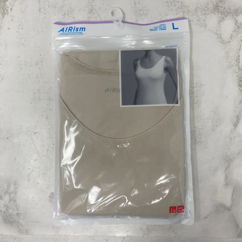 UNIQLO WOMEN'S TANK/CAMI beige L made by Uniqlo
