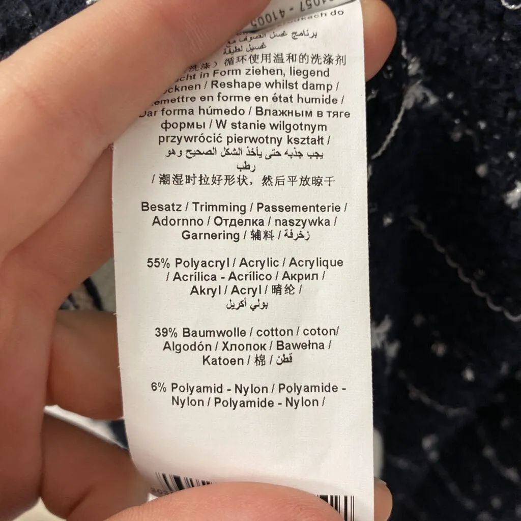 GERRY WEBER WOMEN'S CARDIGAN navy white L/44 sold by The Comeback product image thumbnail 5