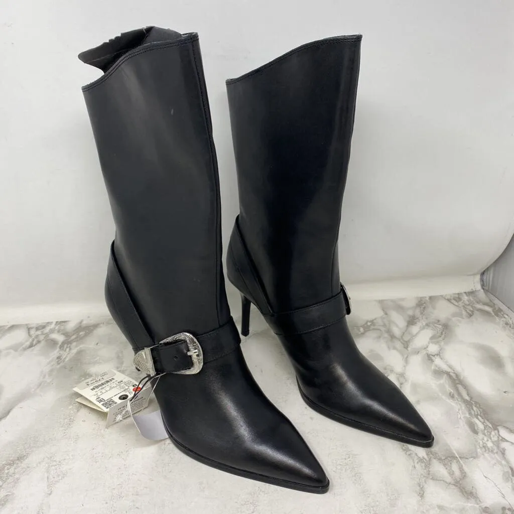 ZARA WOMEN'S BOOTS black silver 40 sold by The Comeback product image thumbnail 3