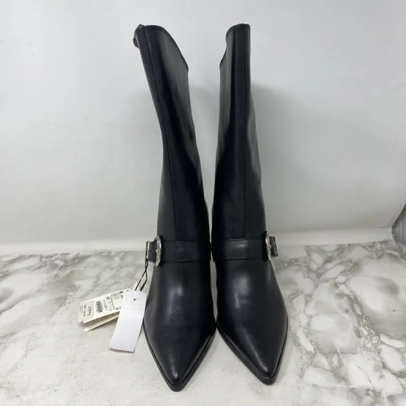 ZARA WOMEN'S BOOTS black silver 40 sold by The Comeback