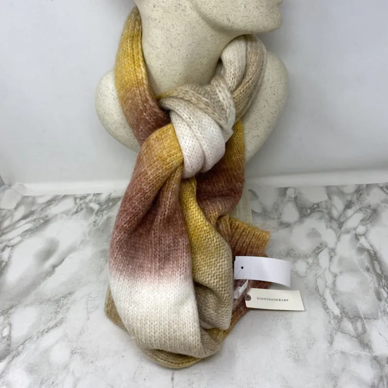 ANTHROPOLOGIE WOMEN'S SCARF/SHAWL yellow pink sold by The Comeback