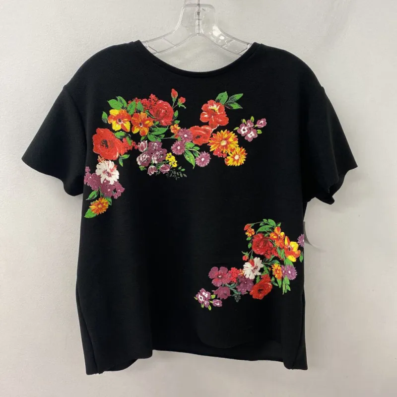 ZARA WOMEN'S BLOUSE/SHIRT black multi S made by Zara