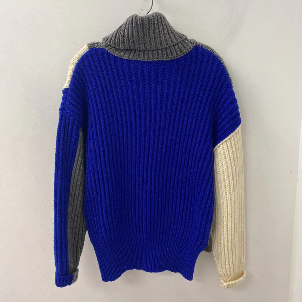 ZARA WOMEN'S SWEATER grey blue cream S sold by The Comeback product image thumbnail 2