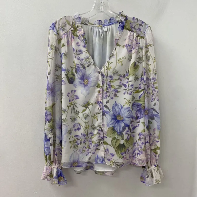 EVER NEW melbourne WOMEN'S BLOUSE/SHIRT white purple green 10 sold by The Comeback