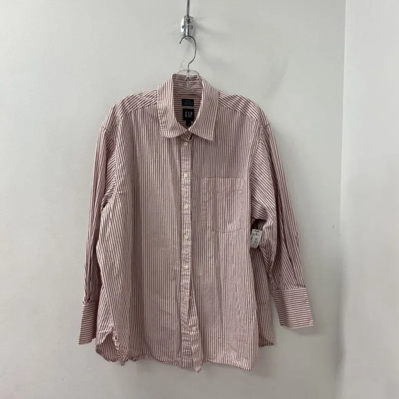GAP WOMEN'S BLOUSE/SHIRT pink burgundy XL made by GAP