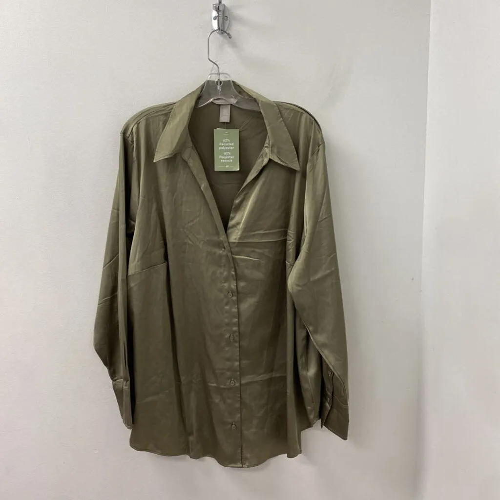 H&M WOMEN'S PLUS TOP green XXL sold by The Comeback