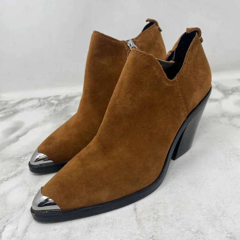 REBECCA MINKOFF WOMEN'S BOOTS tan black 8.5 sold by The Comeback