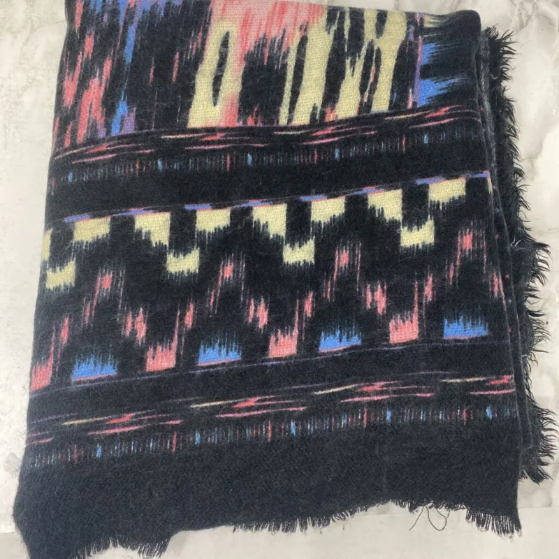 JACKSON ROWE WOMEN'S SCARF/SHAWL black pink blue sold by The Comeback