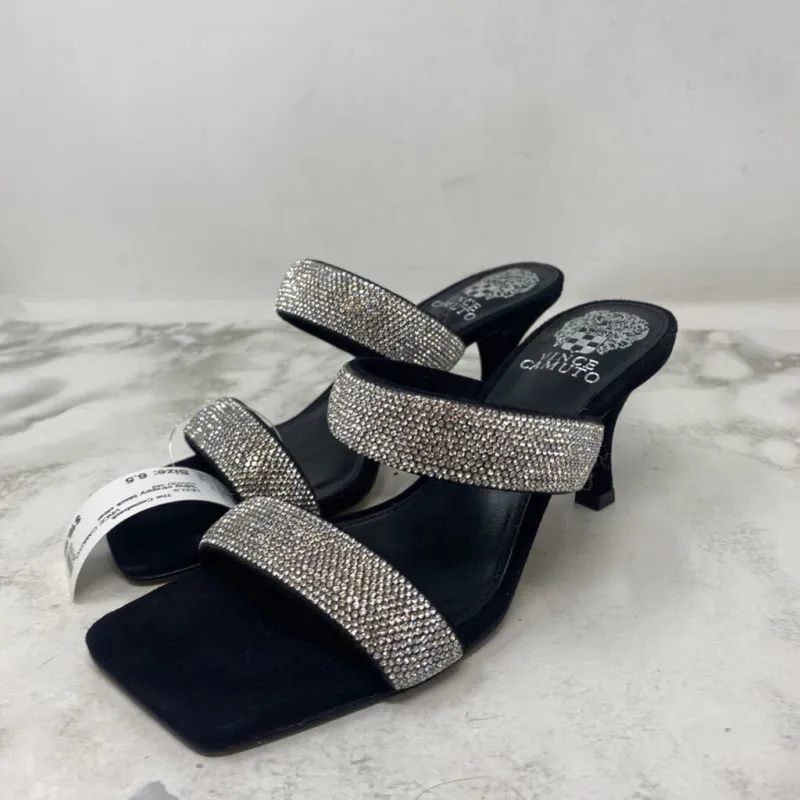 VINCE CAMUTO WOMEN'S HEELS black clear 6.5 sold by The Comeback