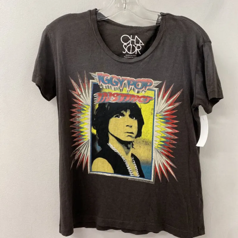 CHASER WOMEN'S T-SHIRT grey yellow XS made by Chaser