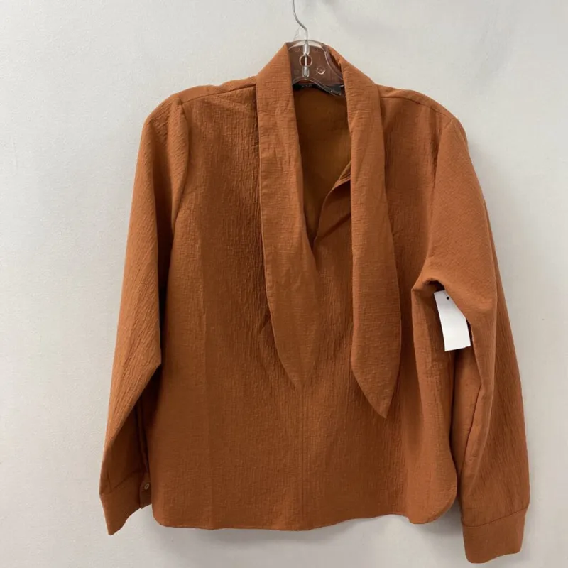 ZARA WOMEN'S BLOUSE/SHIRT orange XS sold by The Comeback