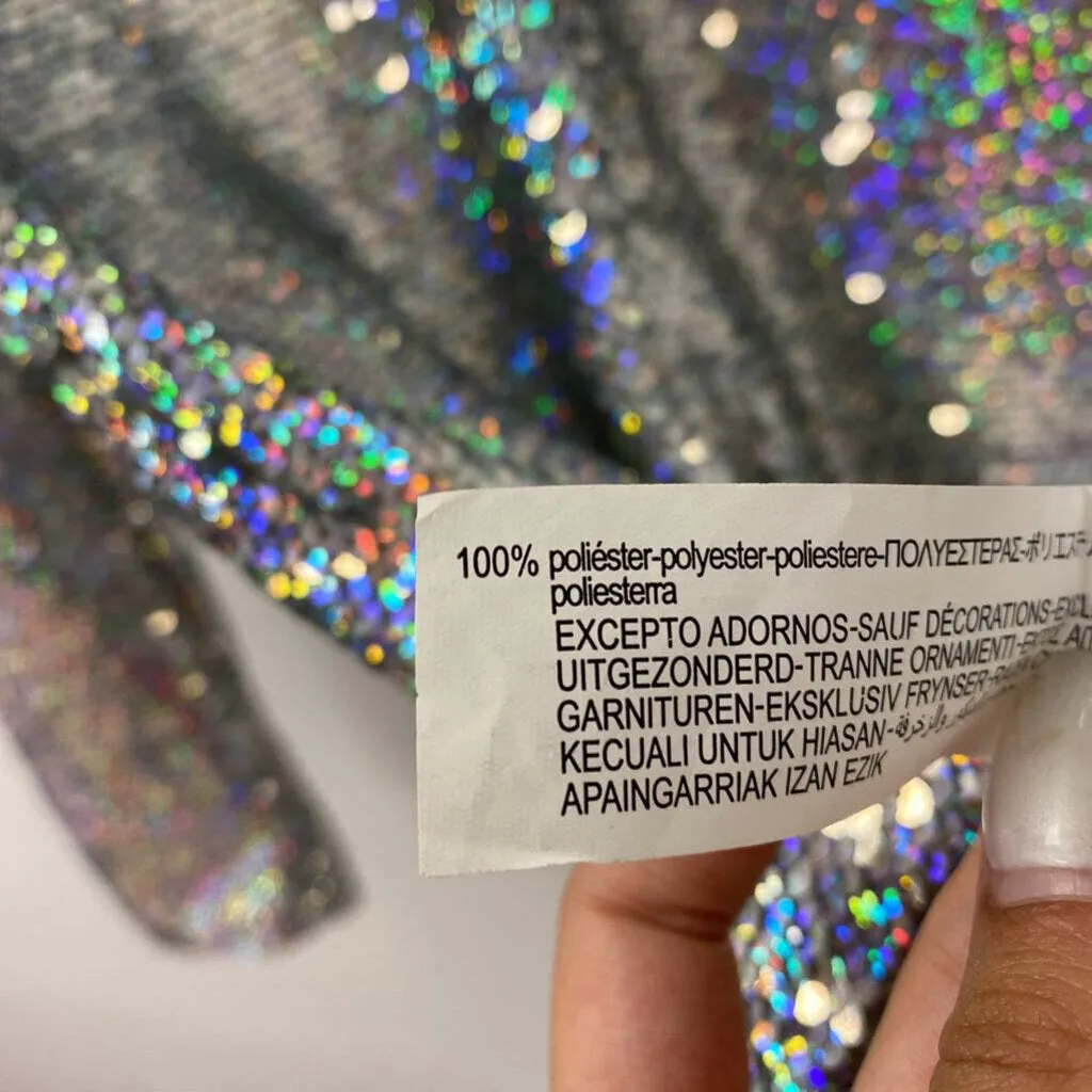 ZARA WOMEN'S DRESS silver multi S sold by The Comeback product image thumbnail 3