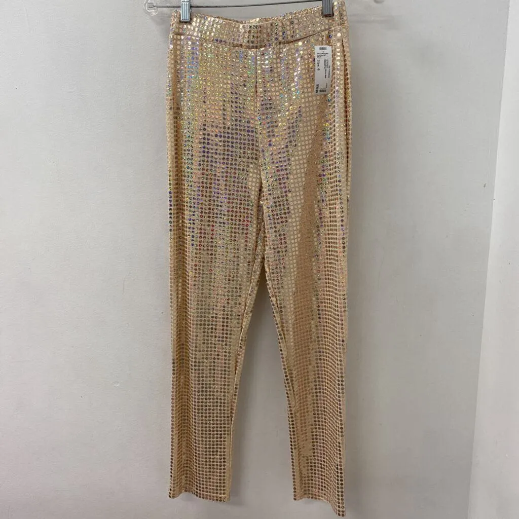 ASOS WOMEN'S LEGGINGS pink shiney-dots 6 sold by The Comeback