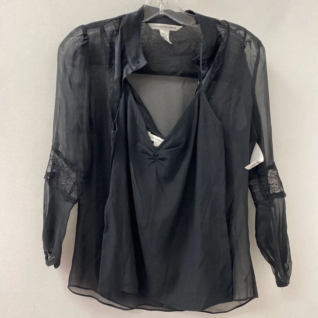 DIANE von FURSTENBERG WOMEN'S BLOUSE/SHIRT black 4 sold by The Comeback