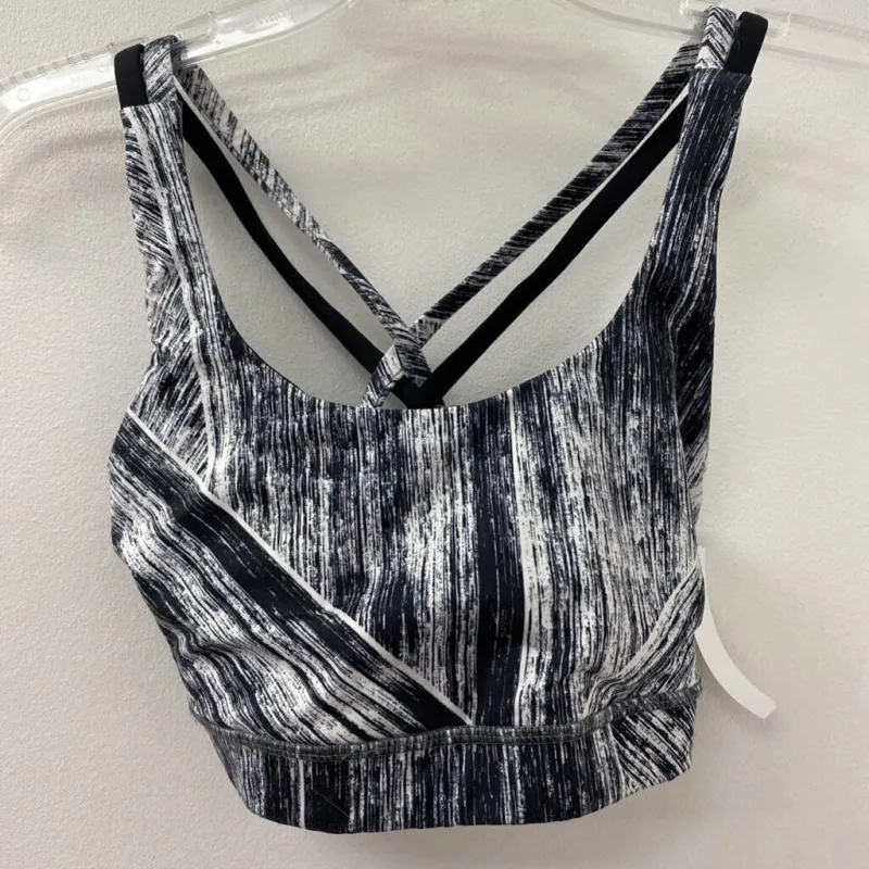 LULULEMON WOMEN'S ACTIVE BRA black white 6 sold by The Comeback