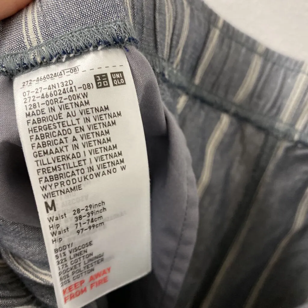 UNIQLO WOMEN'S PANTS blue white M sold by The Comeback product image thumbnail 4