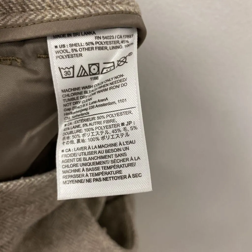 Banana Republic WOMEN'S PANTS brwn white herringbone 4 sold by The Comeback product image thumbnail 4