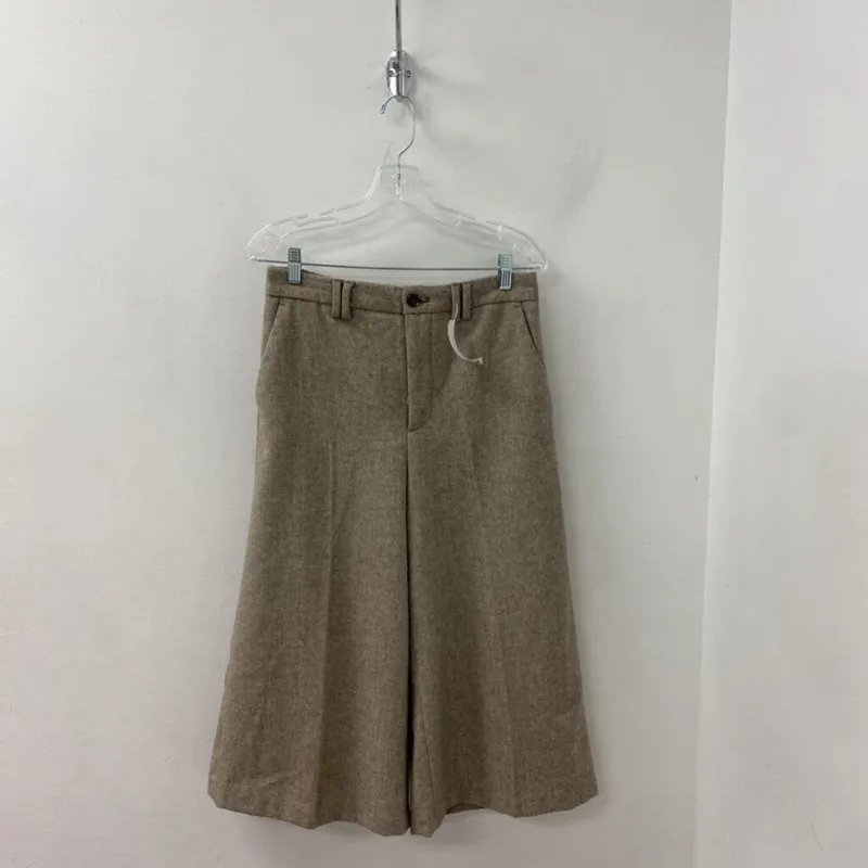 Banana Republic WOMEN'S PANTS brwn white herringbone 4 sold by The Comeback