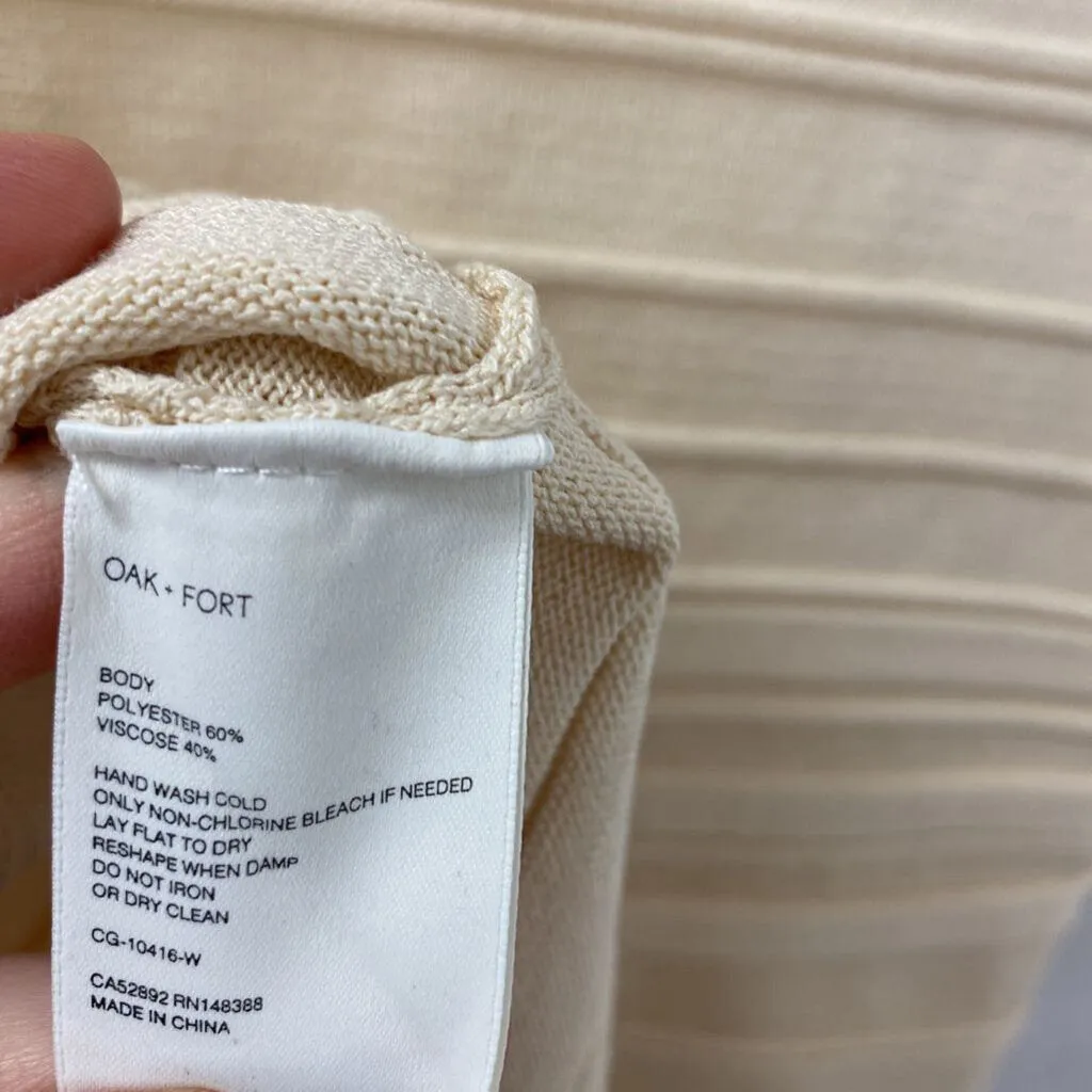 OAK + FORT WOMEN'S CARDIGAN cream S sold by The Comeback product image thumbnail 3