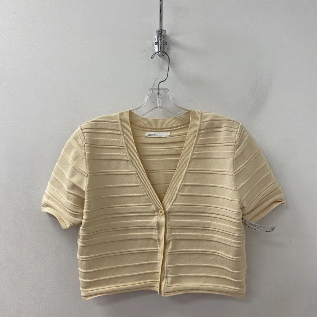 OAK + FORT WOMEN'S CARDIGAN cream S sold by The Comeback