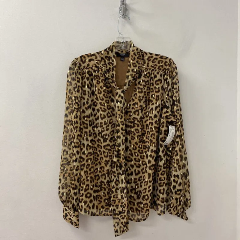 WOMEN'S BLOUSE/SHIRT animal print M made by The Comeback