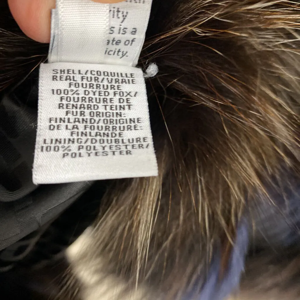 DIANE von FURSTENBERG WOMEN'S COAT black navy tan L sold by The Comeback product image thumbnail 4