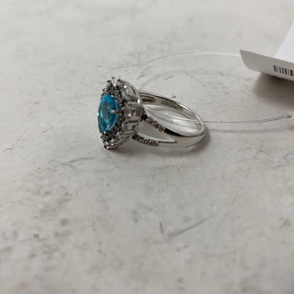 925 WOMEN'S RING blue silver 8 sold by The Comeback product image thumbnail 2