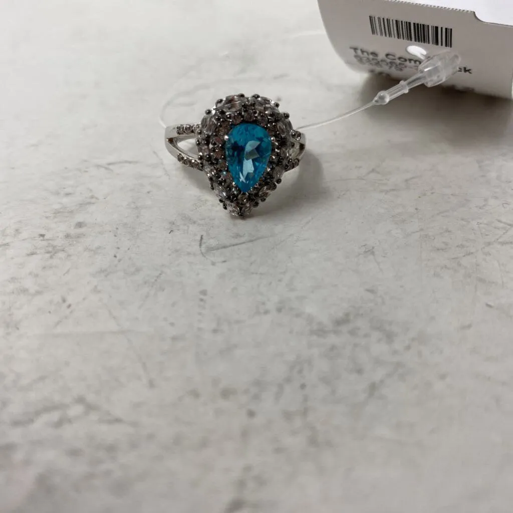 925 WOMEN'S RING blue silver 8 sold by The Comeback product image thumbnail 3