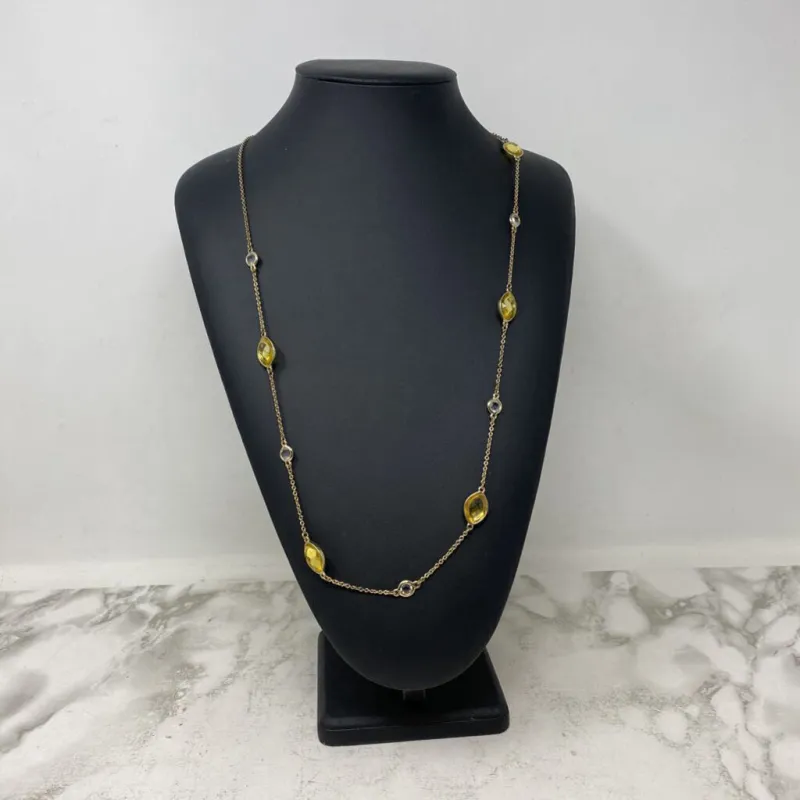 Banana Republic WOMEN'S NECKLACE clear yellow sold by The Comeback