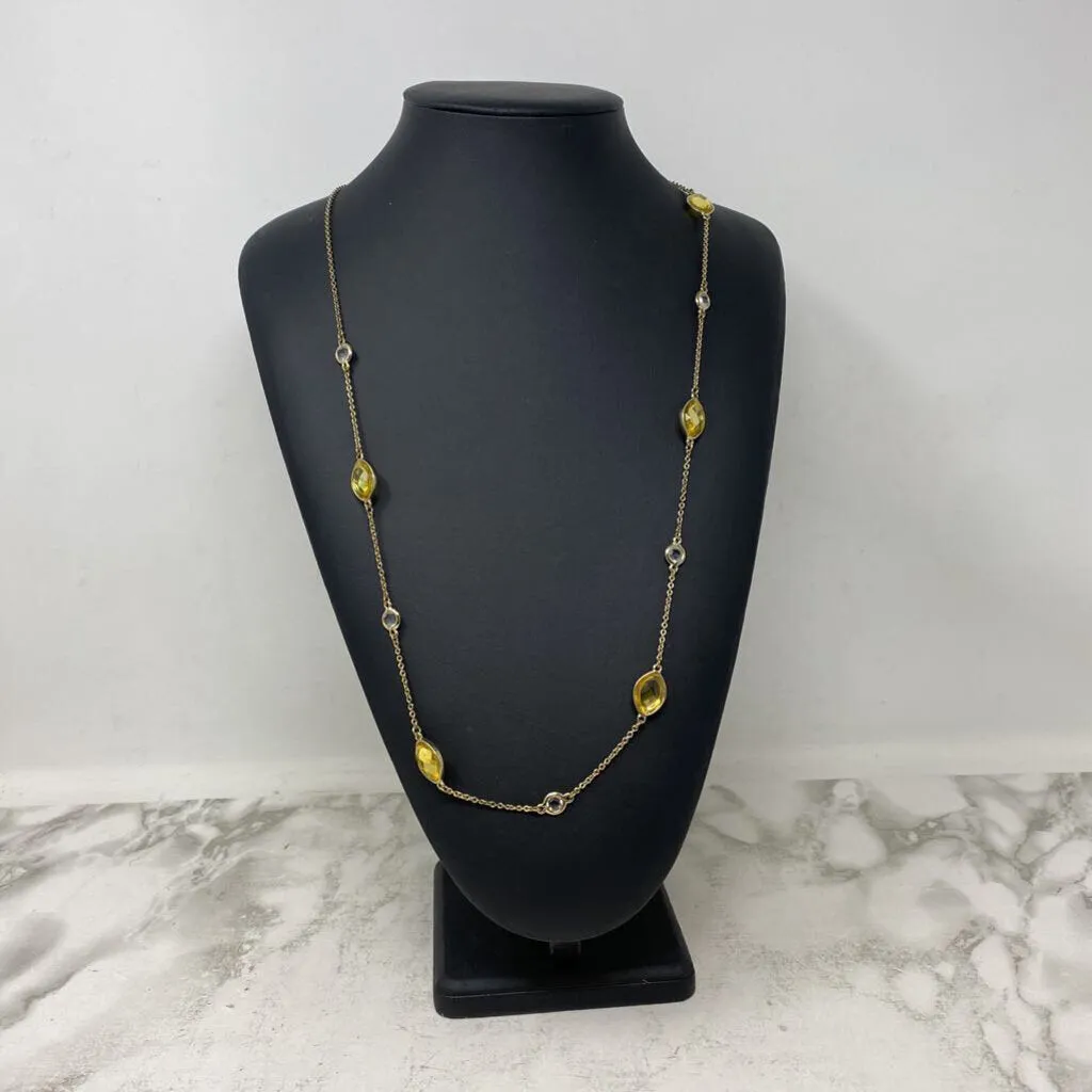 Banana Republic WOMEN'S NECKLACE clear yellow sold by The Comeback