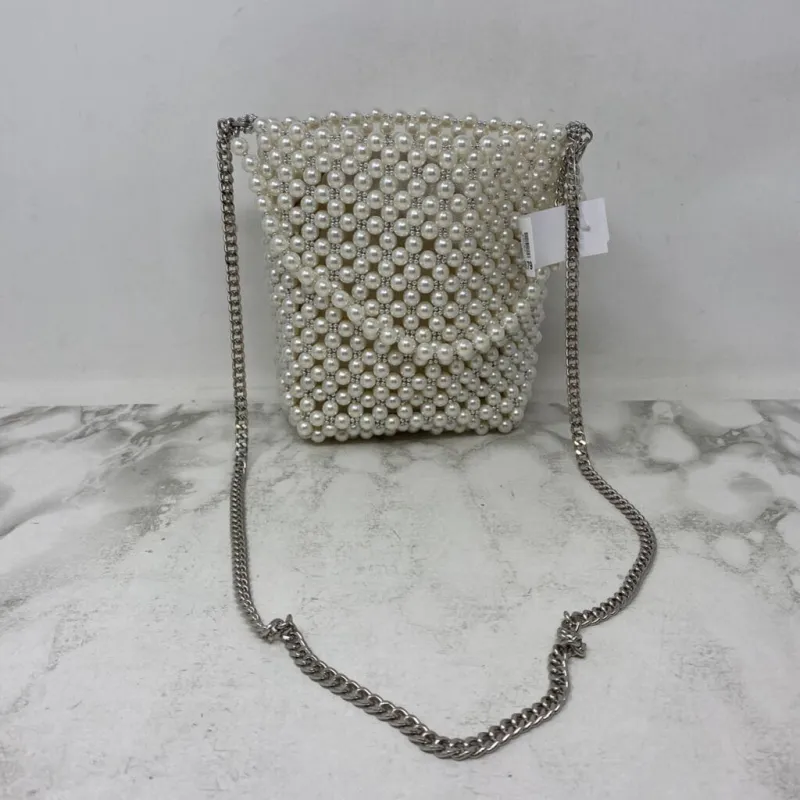 ZARA WOMEN'S BAG white silver sold by The Comeback