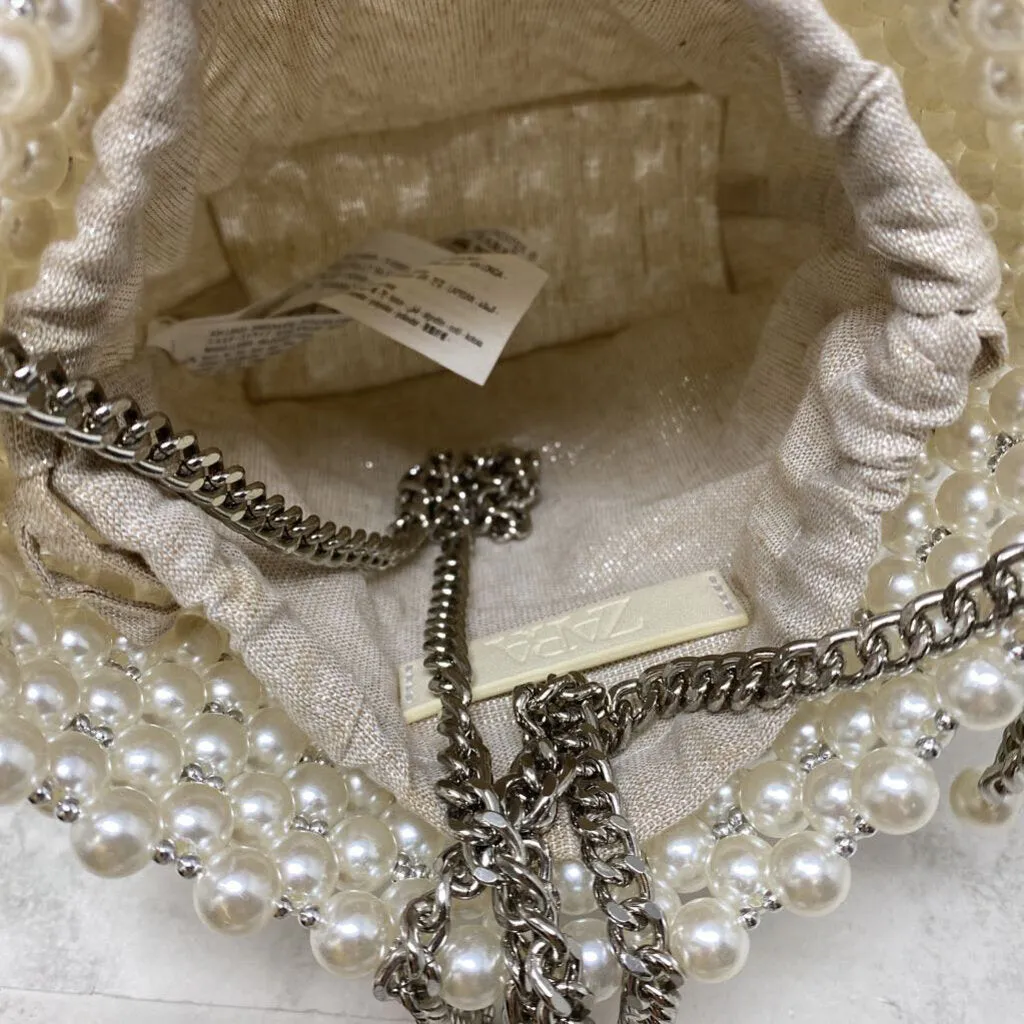 ZARA WOMEN'S BAG white silver sold by The Comeback product image thumbnail 5