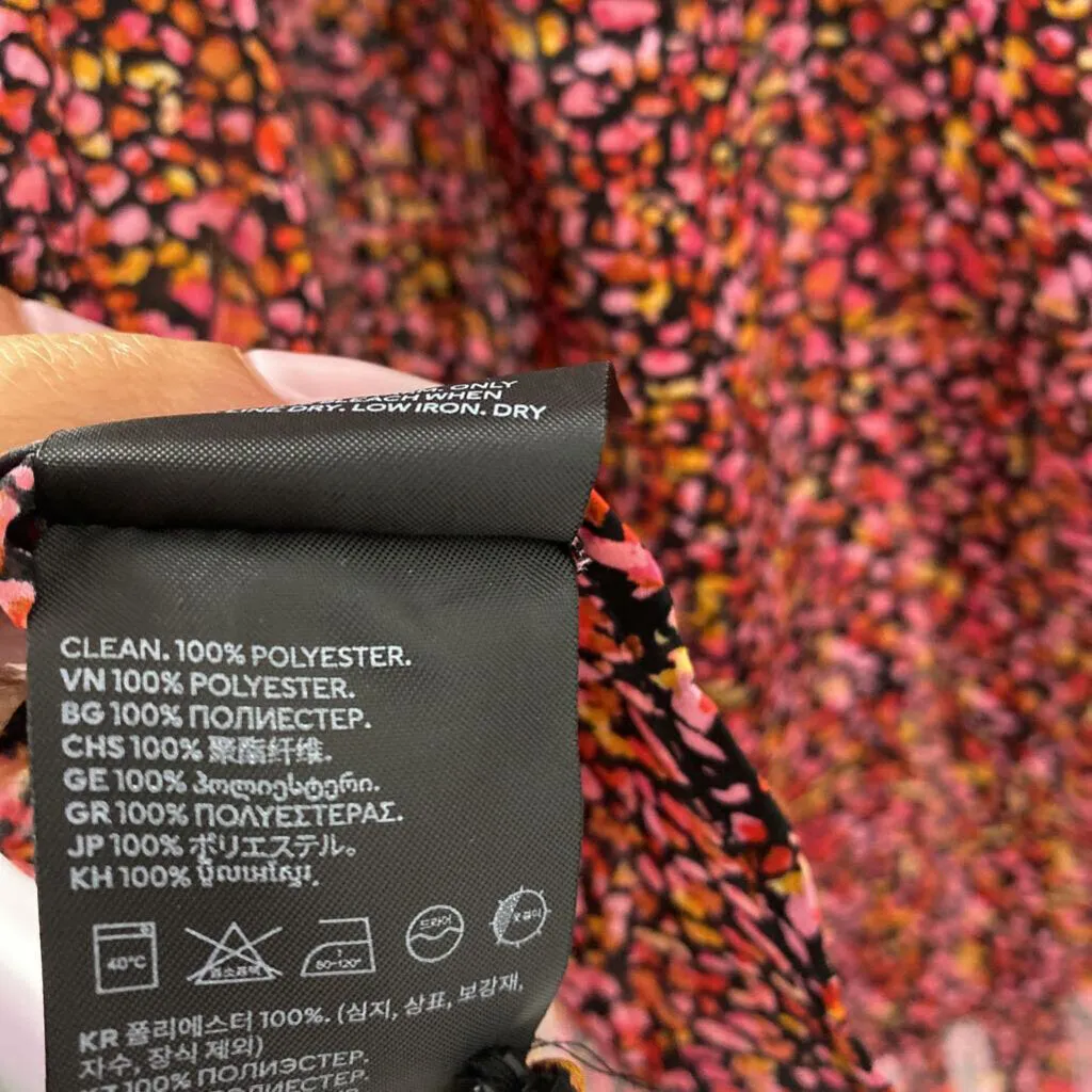 H&M WOMEN'S BLOUSE/SHIRT pink black multi S sold by The Comeback product image thumbnail 4