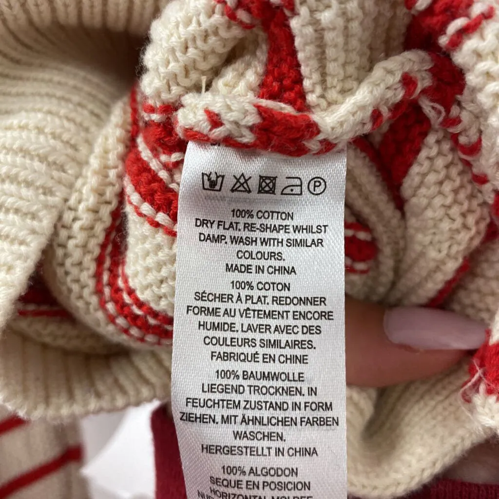 FRENCH CONNECTION WOMEN'S SWEATER cream red M sold by The Comeback product image thumbnail 3